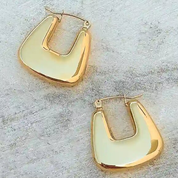 HANNA EARRINGS IN GOLD/NWT - Picture 1 of 7